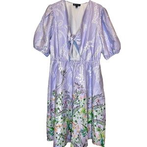 INC Femme Floral Printed Cutout Midi Dress XXL